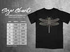 Comfort Colors 1717 size chart for heavyweight adult tee, measured in inches.