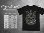 Comfort Colors 1717 heavyweight adult tee size chart with width and length measurements.