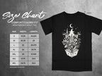 Comfort Colors 1717 heavyweight adult tee size chart for width and length.