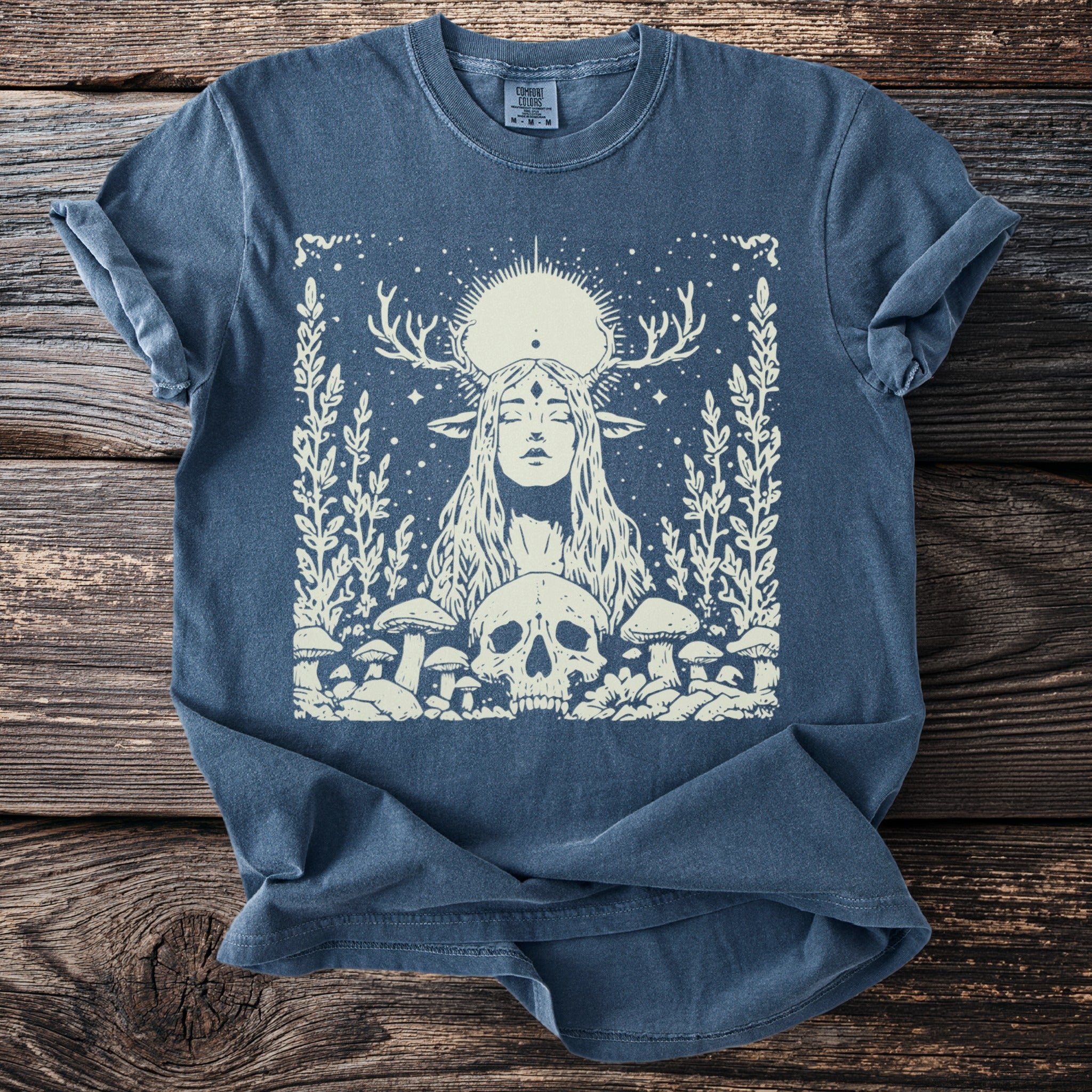The Antlered Sibyl: Skull and Toadstools