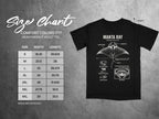 Comfort Colors 1717 garment size chart in inches.