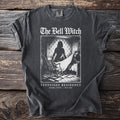 The Bell Witch shirt with a shadowy figure, rocking chair, and text about Tennessee Residency.