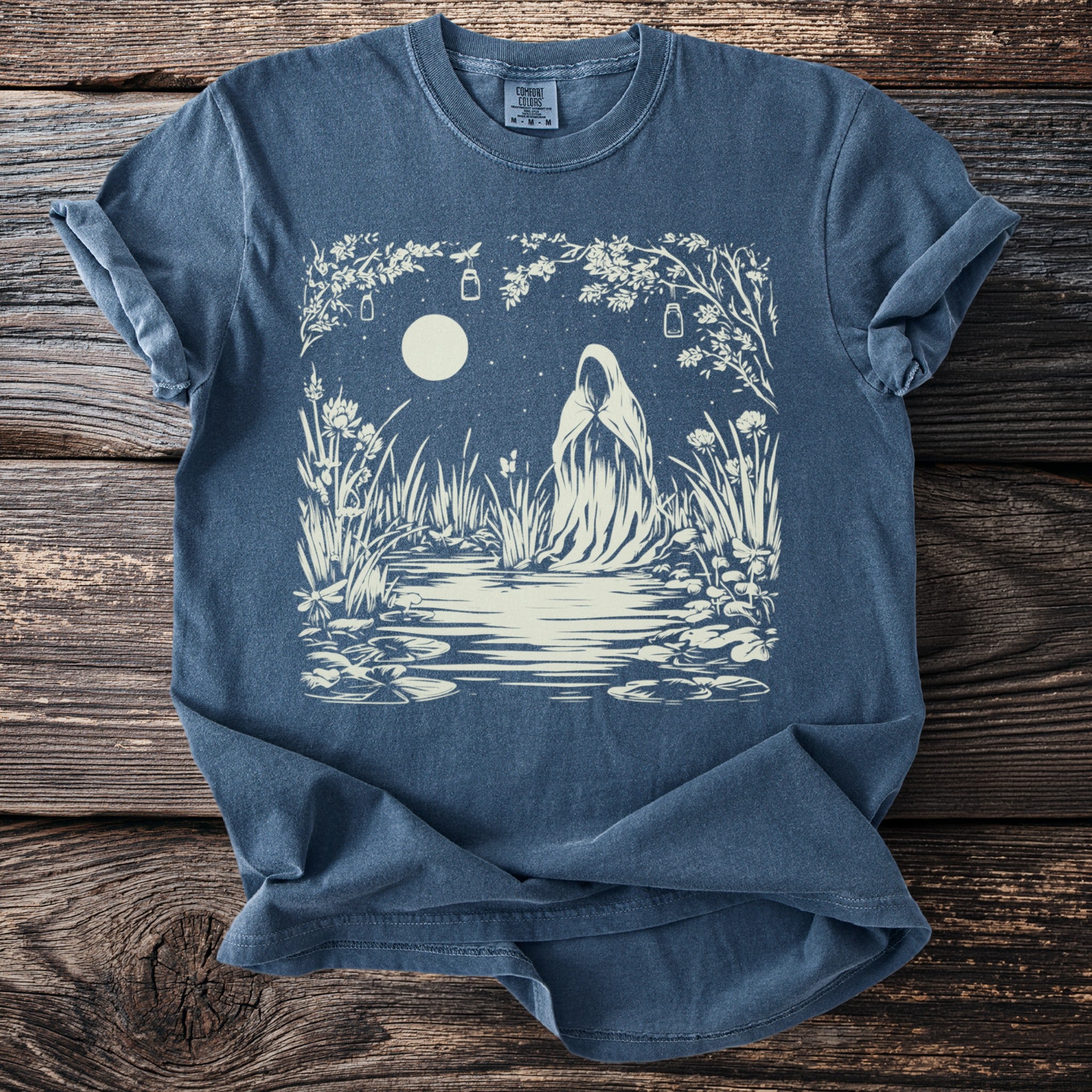 The Marsh Ghost: Kneeling by the Water