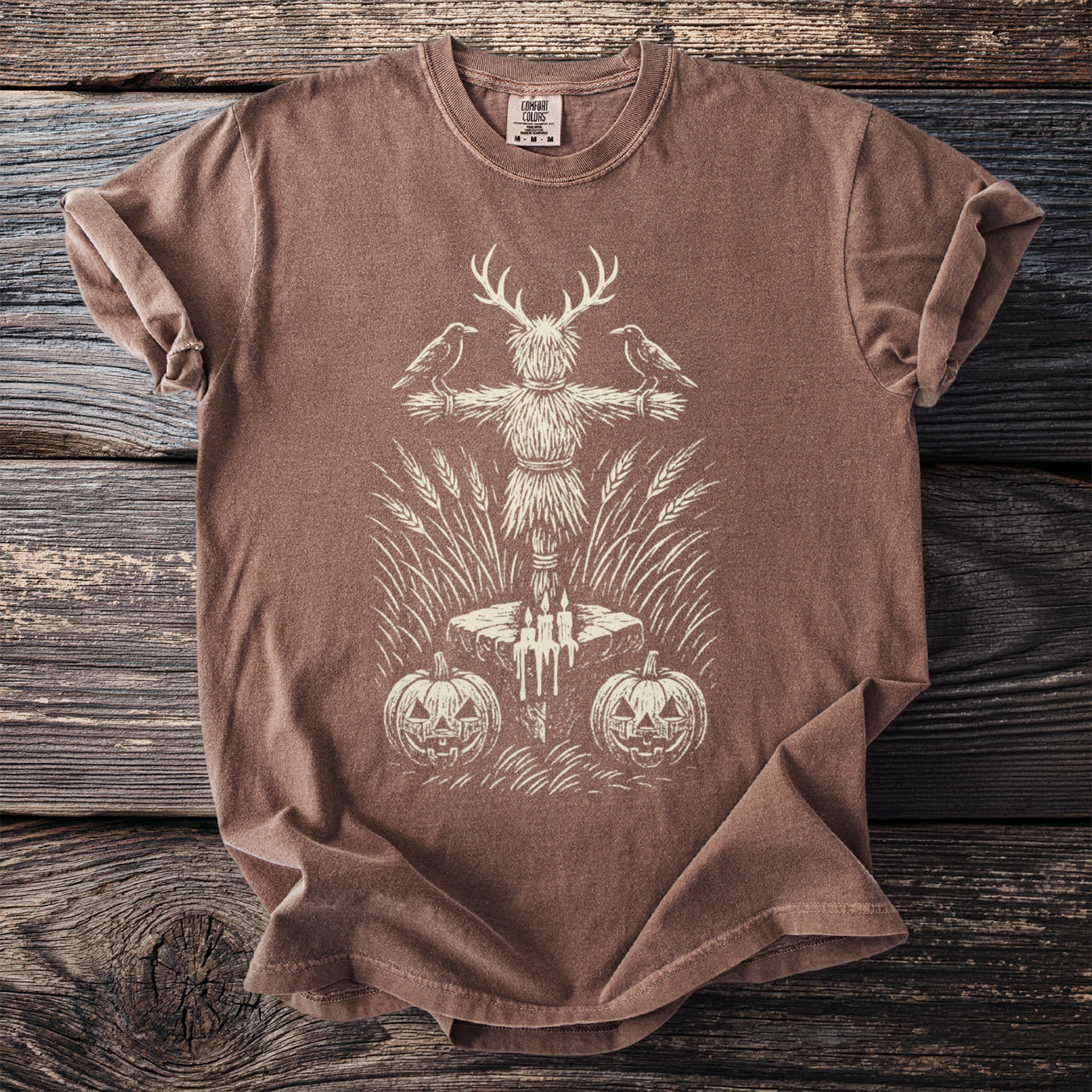 The Antlered Scarecrow: Crows and Pumpkins