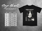 Comfort Colors 1717 garment size chart in inches.