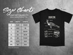 Comfort Colors 1717 garment size chart in inches.