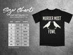 Black t-shirt size chart showing inches for Comfort Colors 1717 heavyweight adult tee.