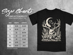 Comfort Colors 1717 heavyweight adult tee size chart with measurements.