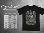 Comfort Colors 1717 heavyweight adult tee size chart with measurements.