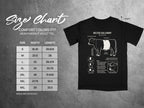 Belted Galloway cattle size chart with width and length measurements in inches.