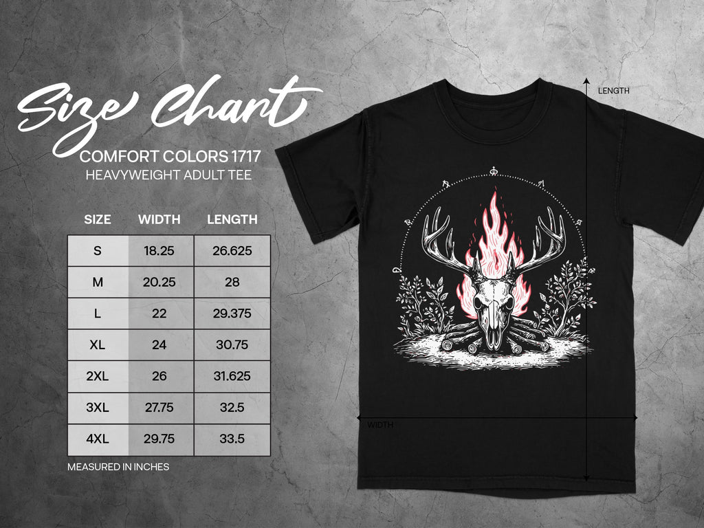 Burning Stag Skull