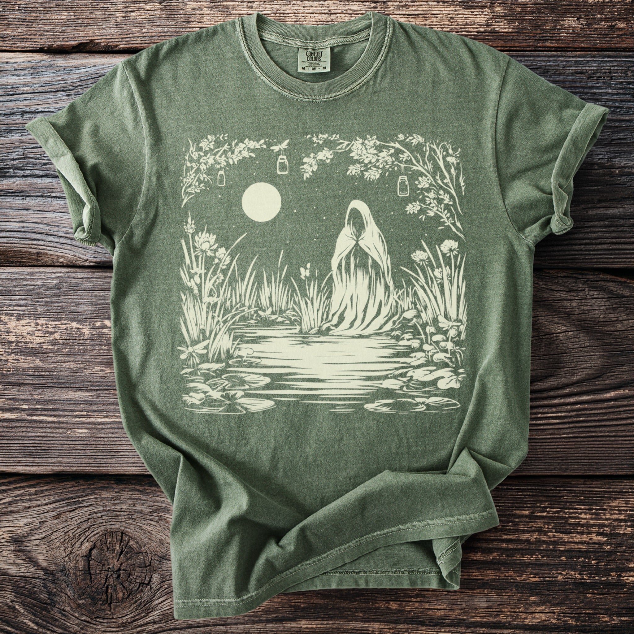 The Marsh Ghost: Kneeling by the Water