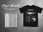 Comfort Colors 1717 garment size chart in inches.