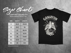 Comfort Colors 1717 garment size chart in inches.