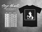 Comfort Colors 1717 garment size chart in inches.