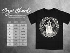 Comfort Colors 1717 heavyweight adult tee size chart with measurements.