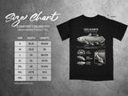 Comfort Colors 1717 garment size chart in inches.