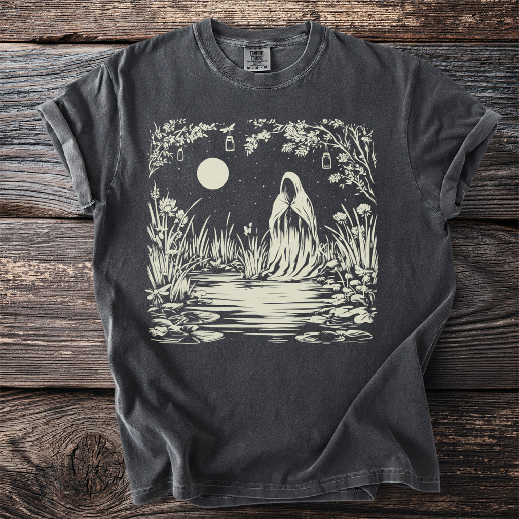The Marsh Ghost: Kneeling by the Water