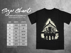 Comfort Colors 1717 Heavyweight Adult Tee size chart with width and length measurements.