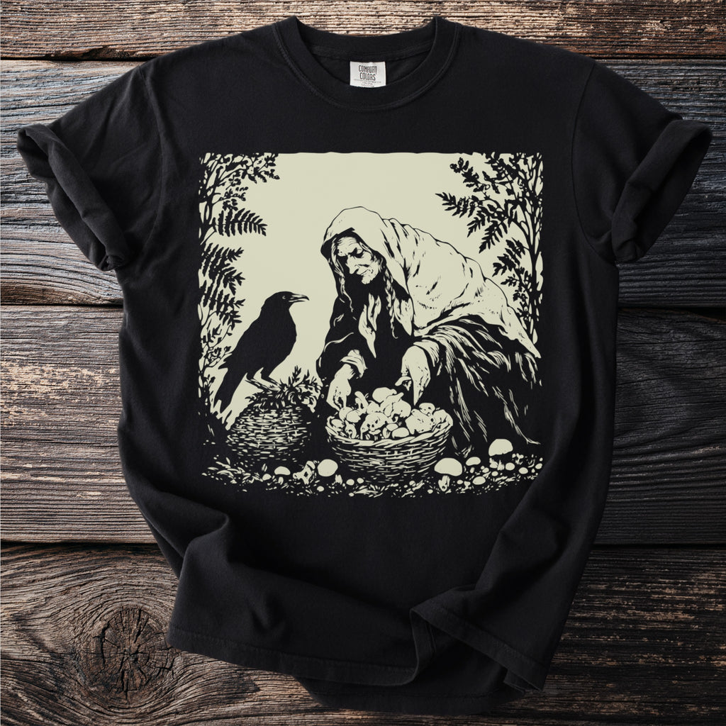 The Mushroom Forager: Raven at the Basket