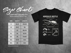 Comfort Colors 1717 garment size chart in inches.