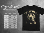 Black t-shirt size chart for Comfort Colors 1717 heavyweight adult tee.