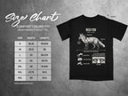Comfort Colors 1717 garment size chart in inches.