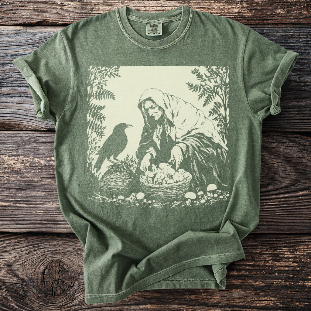 The Mushroom Forager: Raven at the Basket