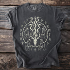 Runic Circle: Goat Skull and Serpents