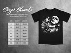 Size chart for Comfort Colors 1717 heavyweight adult tee with measurements.