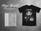 Comfort Colors 1717 garment size chart in inches.