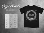 Comfort Colors 1717 garment size chart in inches.