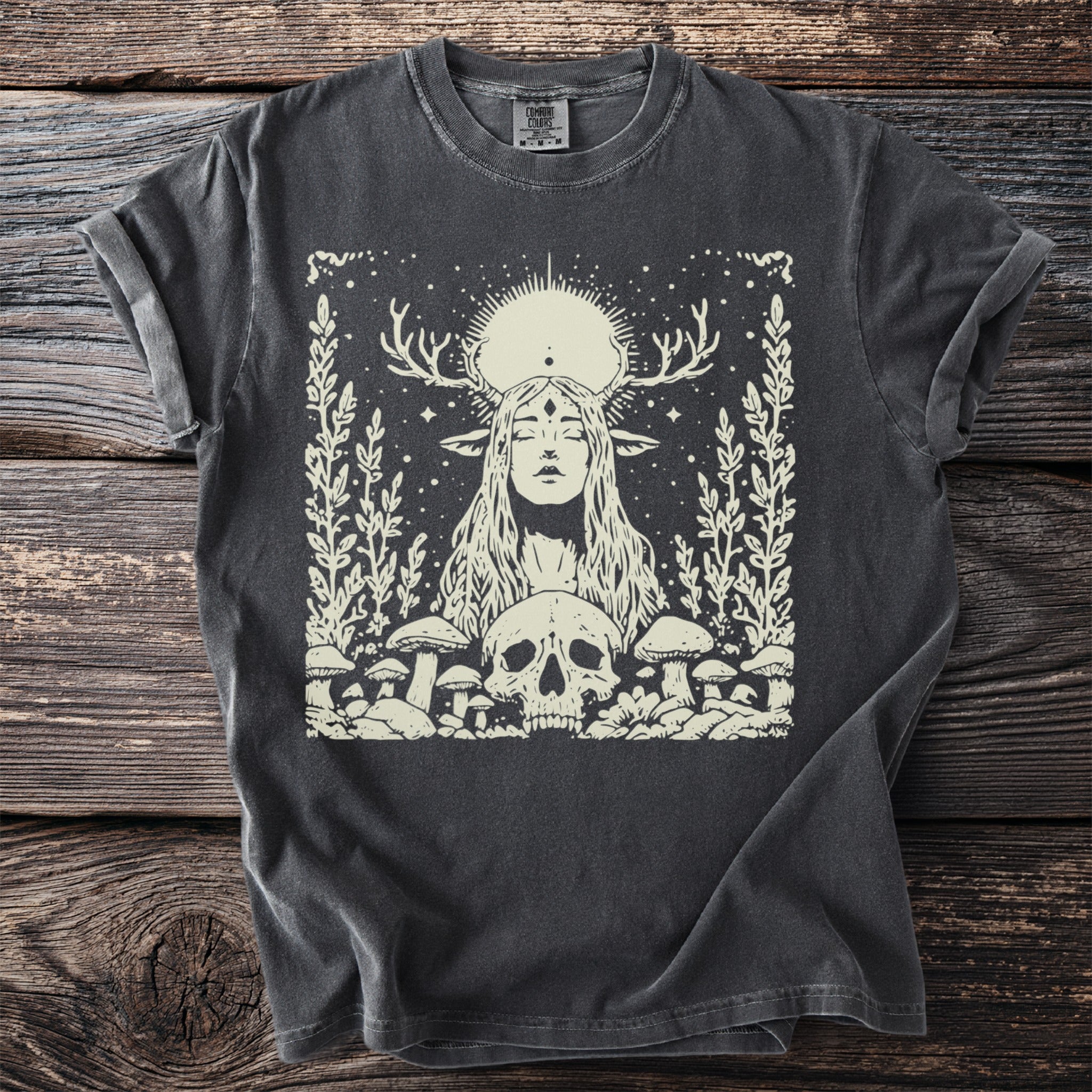 The Antlered Sibyl: Skull and Toadstools