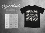 Size chart for Comfort Colors 1717 adult tee with wildlife graphic and text reading "respect the locals".