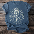 Runic Circle: Goat Skull and Serpents