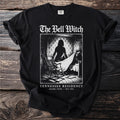 Black t-shirt with "The Bell Witch Tennessee Residency" and an illustration.