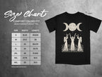 Size chart for a Comfort Colors 1717 heavyweight adult tee with width and length measurements.