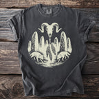 Runic Ram Skull: Wolves at the Stones