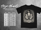 Comfort Colors 1717 adult heavyweight tee size chart with width and length measurements.