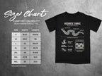 Comfort Colors 1717 garment size chart in inches.