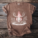 Burning Stag Skull