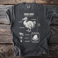 T-shirt featuring a diagram of a Dodo bird with labels and facts.