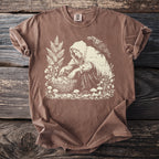The Mushroom Forager: Raven on Her Shoulder