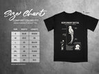 Comfort Colors 1717 heavyweight adult tee size chart and Resplendent Quetzal graphic.