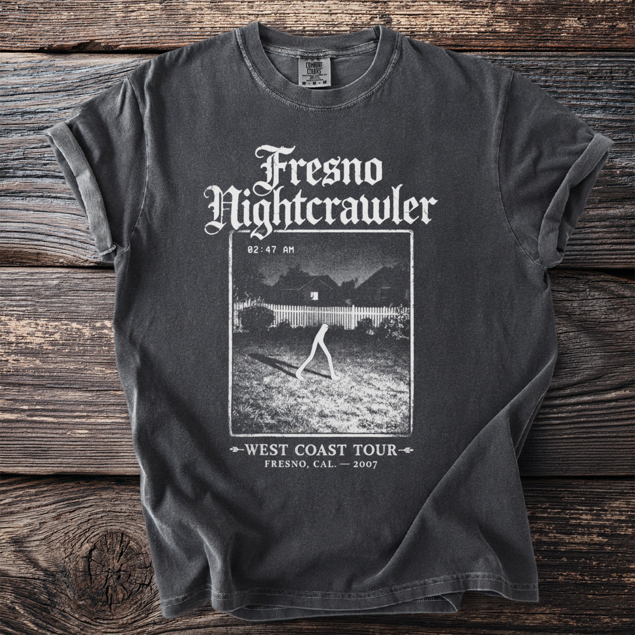 Fresno Nightcrawler West Coast Tour graphic tee, 2007 Fresno, Cal.