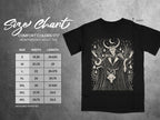 Comfort Colors 1717 heavyweight adult tee size chart in inches with widths and lengths.